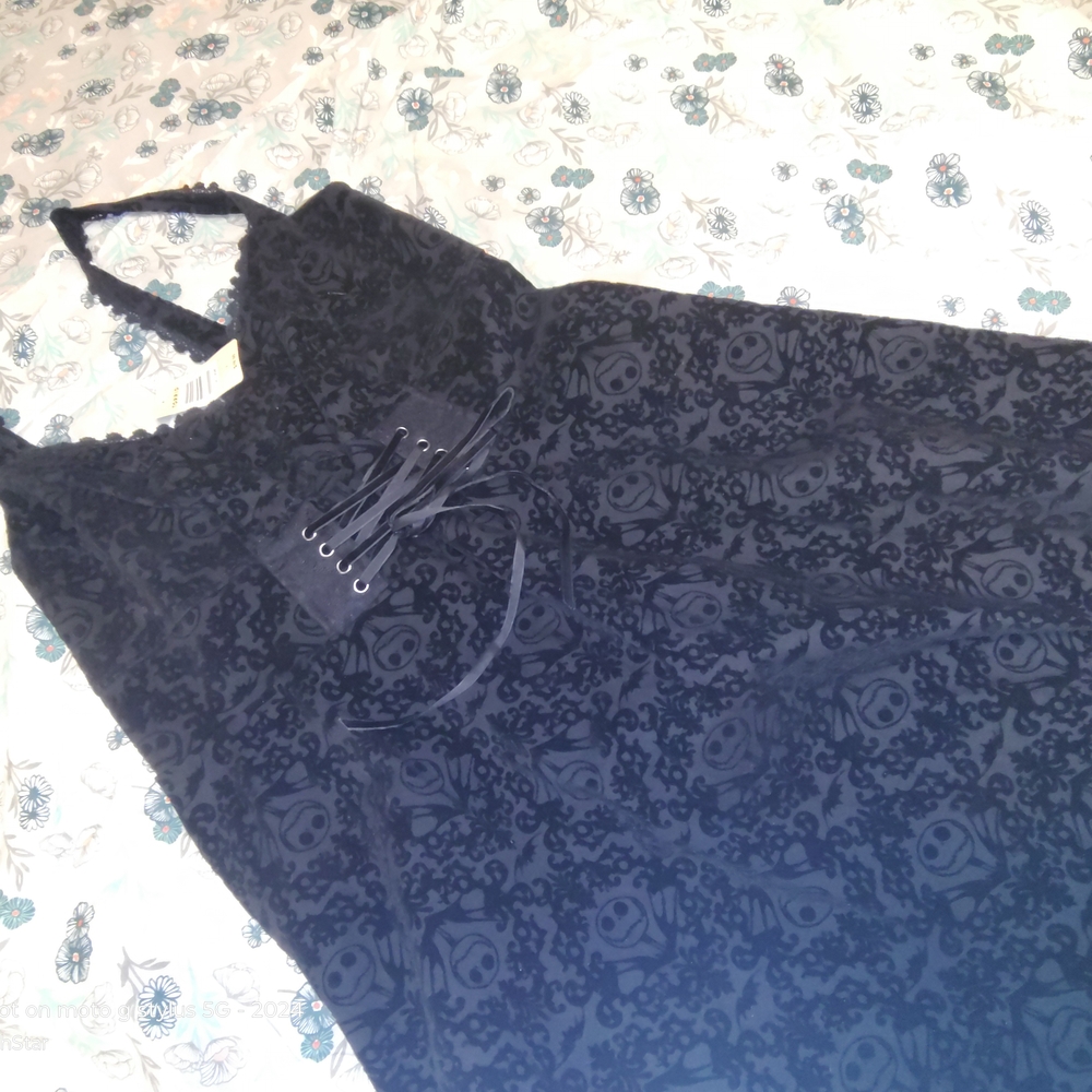 Torrid Navy Lace-Up Floral Dress